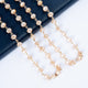 Crystal Beads Chain Necklace N1163-8-GD