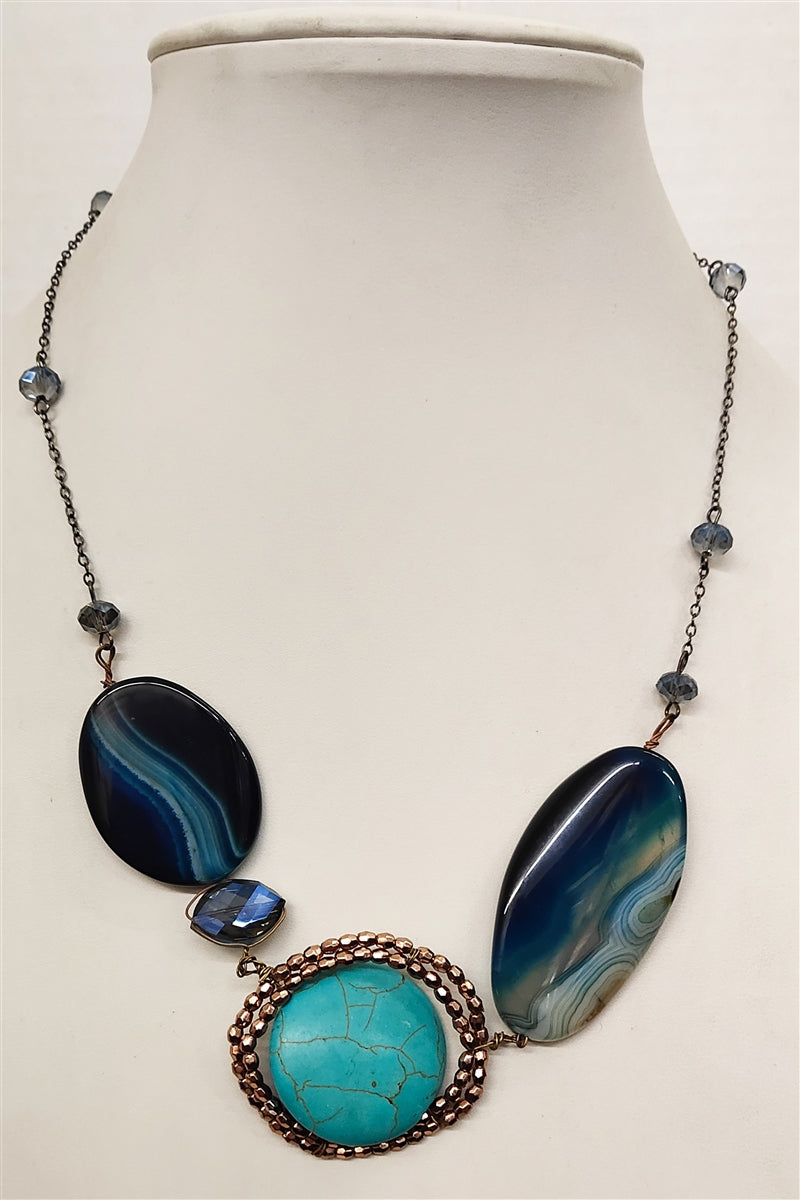 Collares de cristal de piedra natural N1417