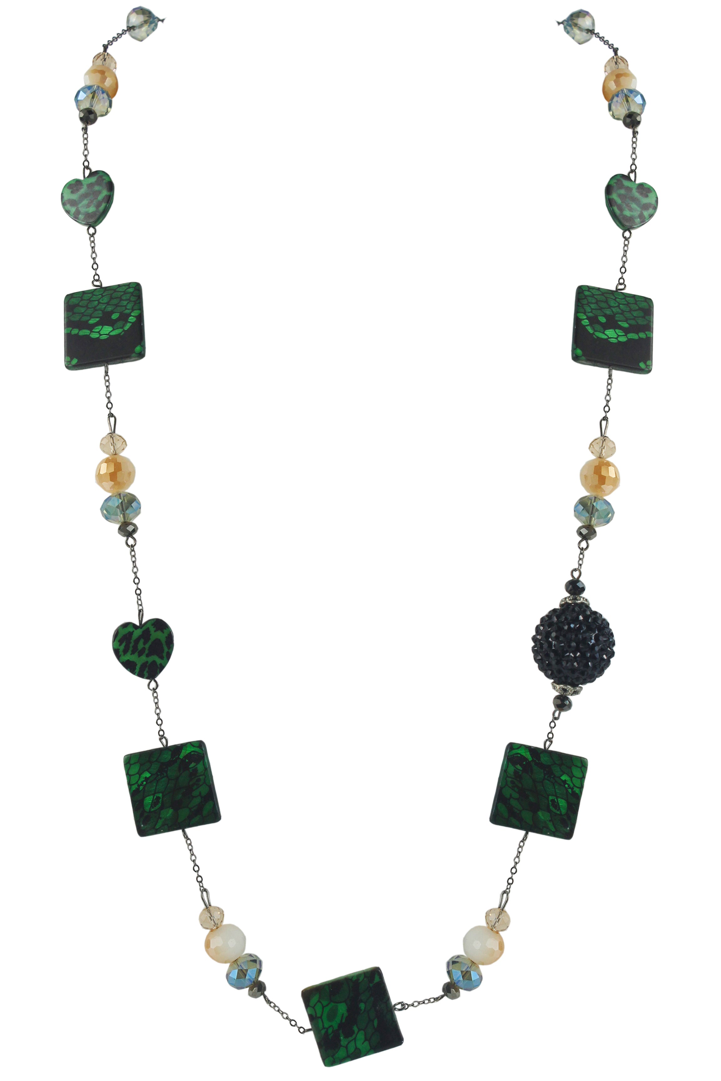 Collares largos de cristal N1601