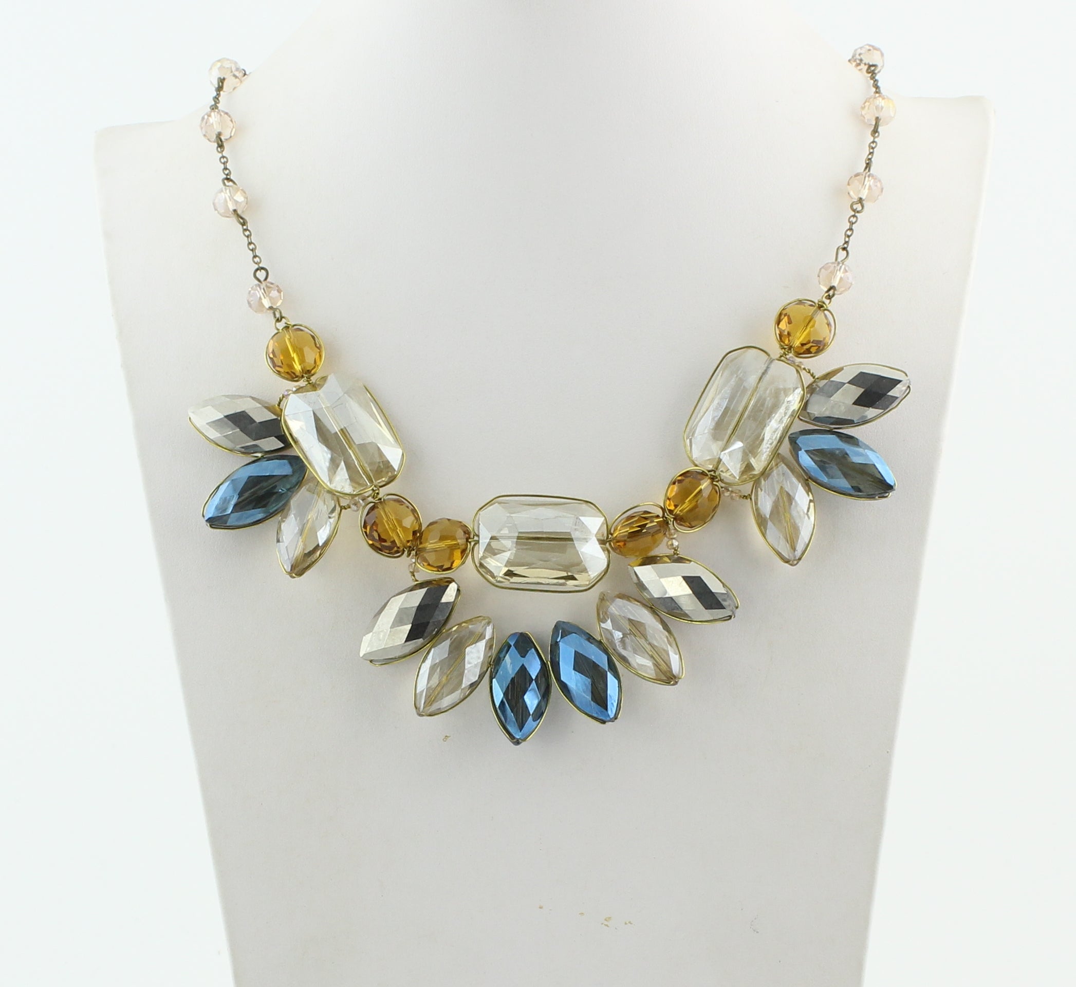 Collares de piedras preciosas de cristal N1821