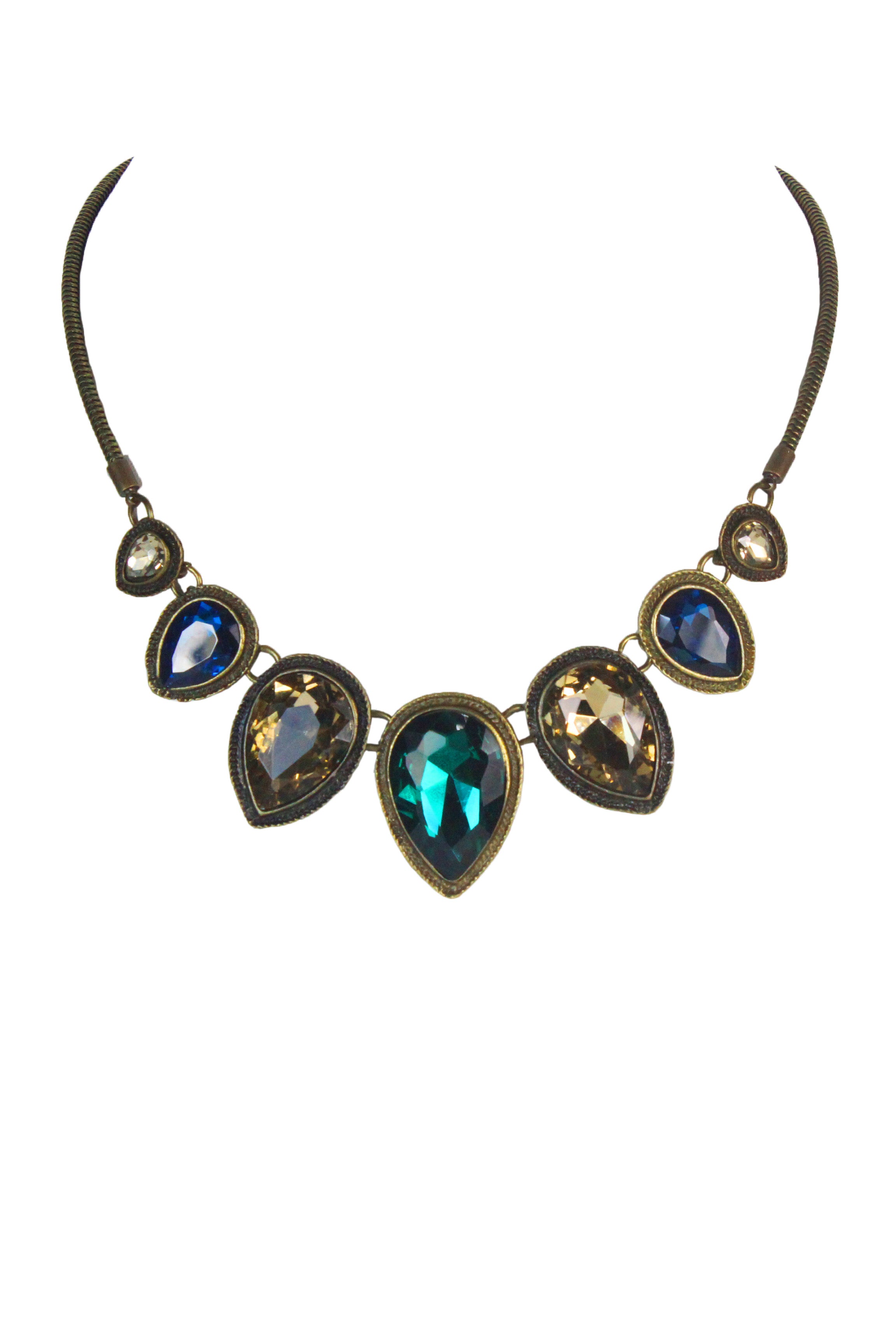 Collares de piedras preciosas de cristal N1867