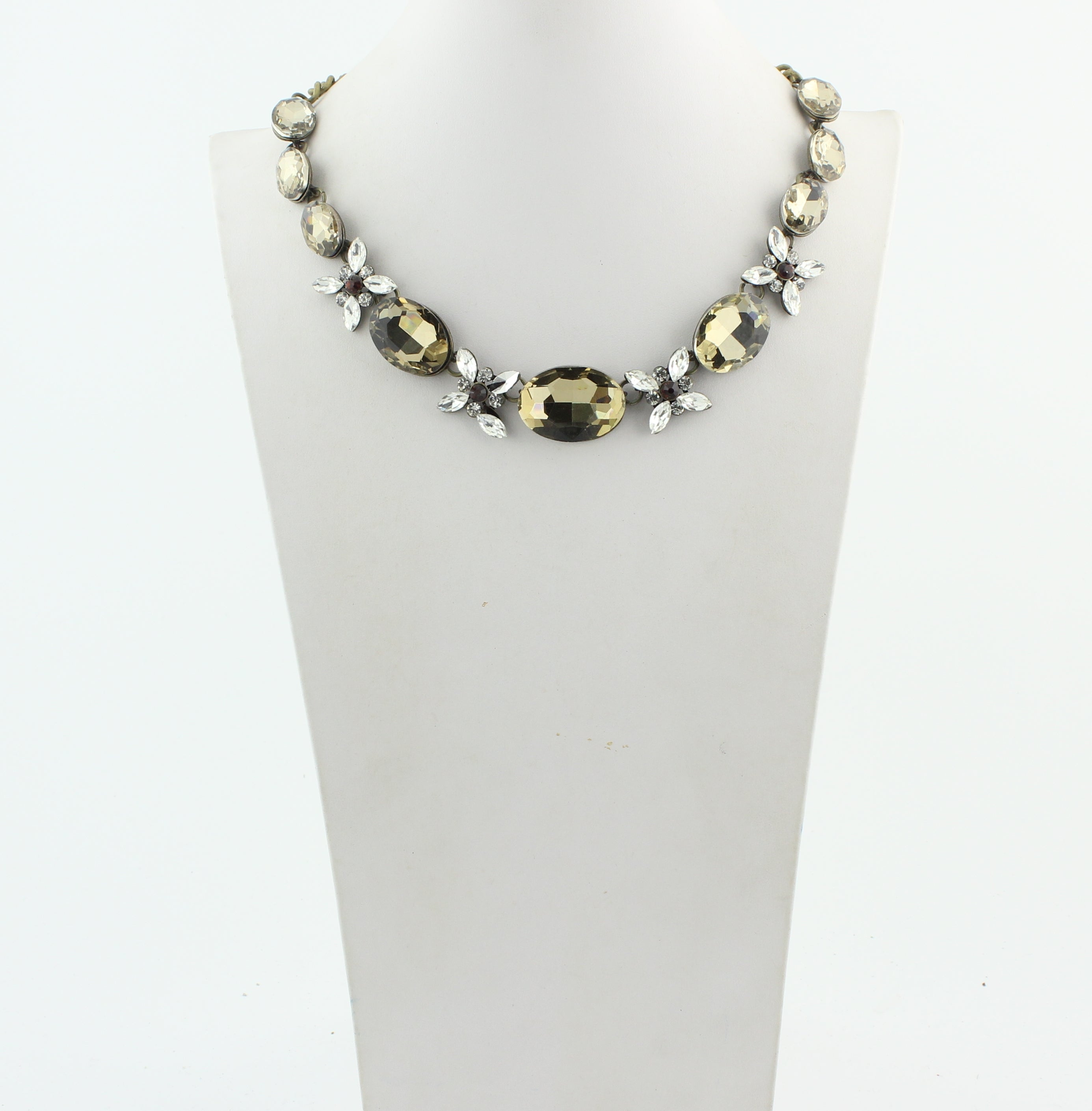 Collares de cristal con flores N1873