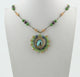 Collares de cristal con flores N1997