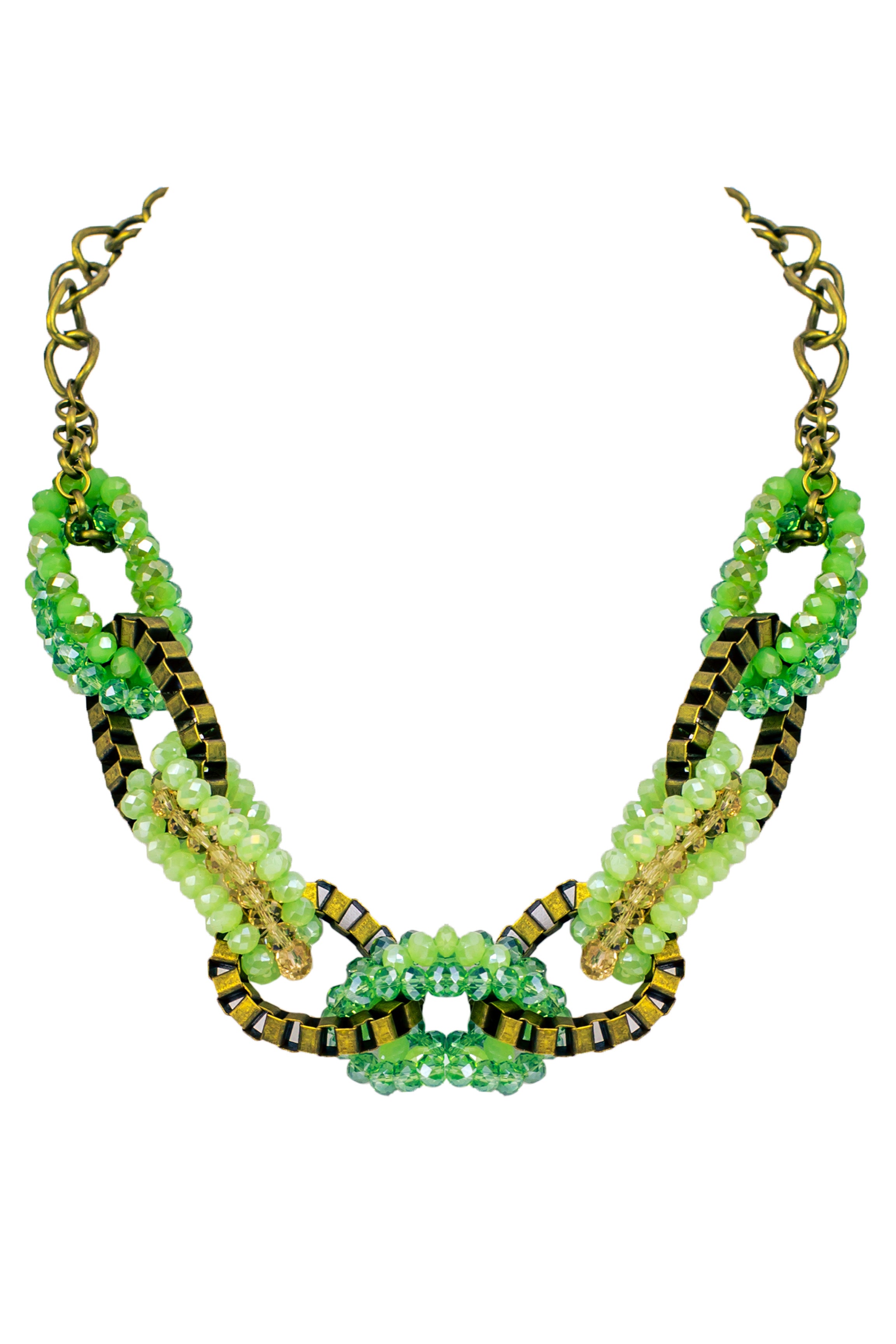 Collar de cristales entrelazados N2252