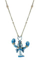 Blue Crab Pendant Necklace N2263