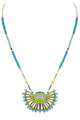 Geometry Pendant Crystal Braided Necklaces N2302