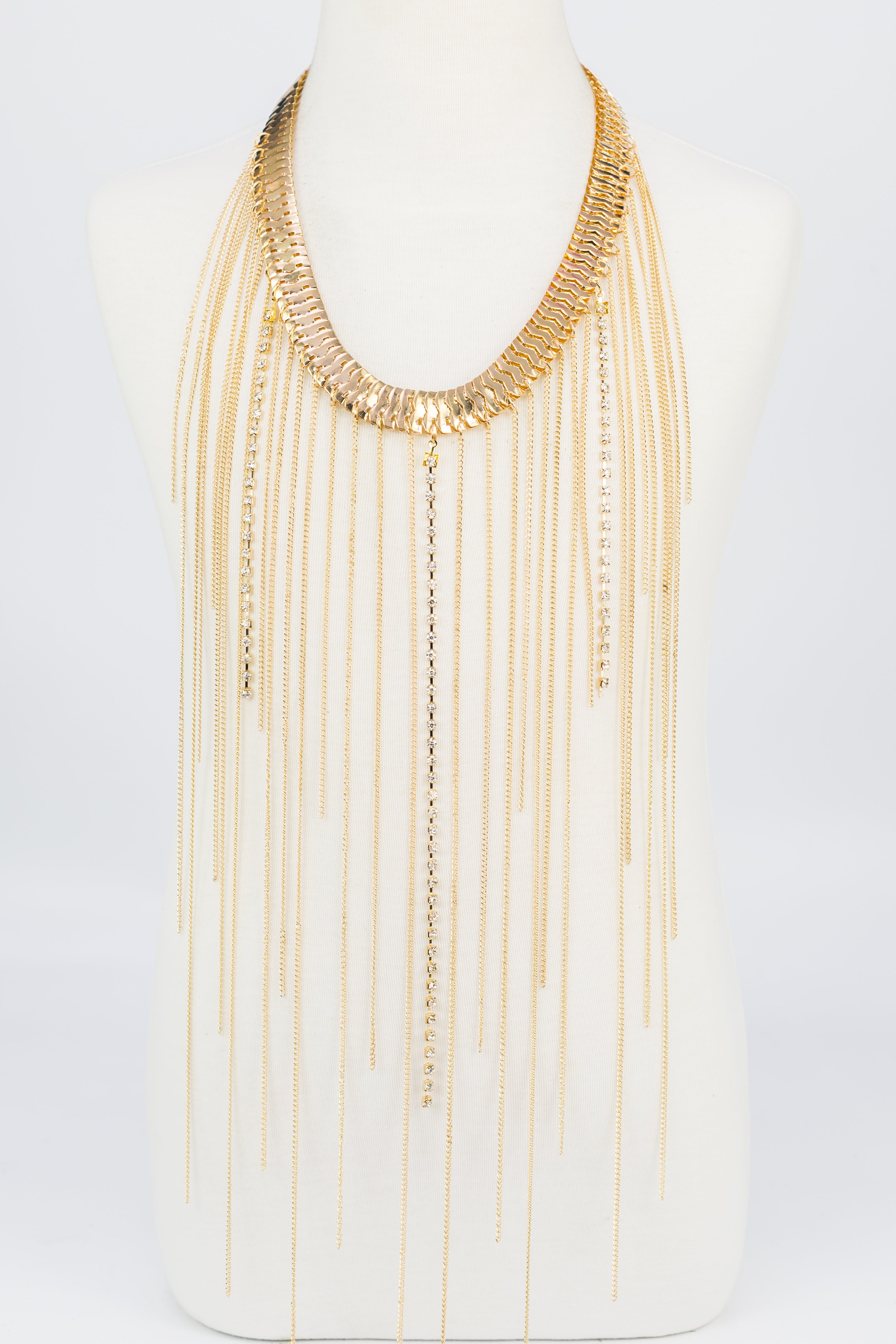 Chain Long Tassel Necklace N2323
