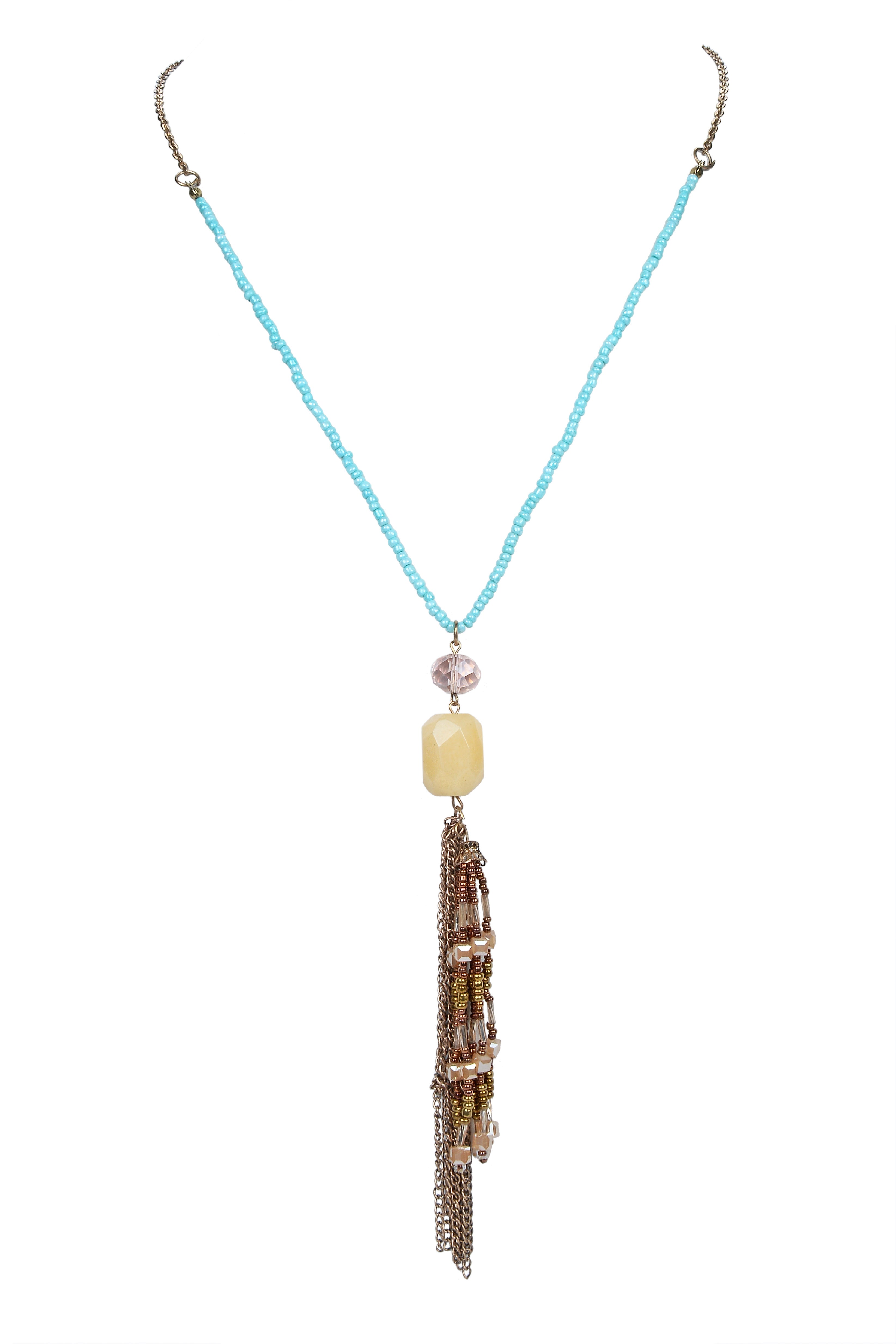 Collares de cadena larga con borlas N2350