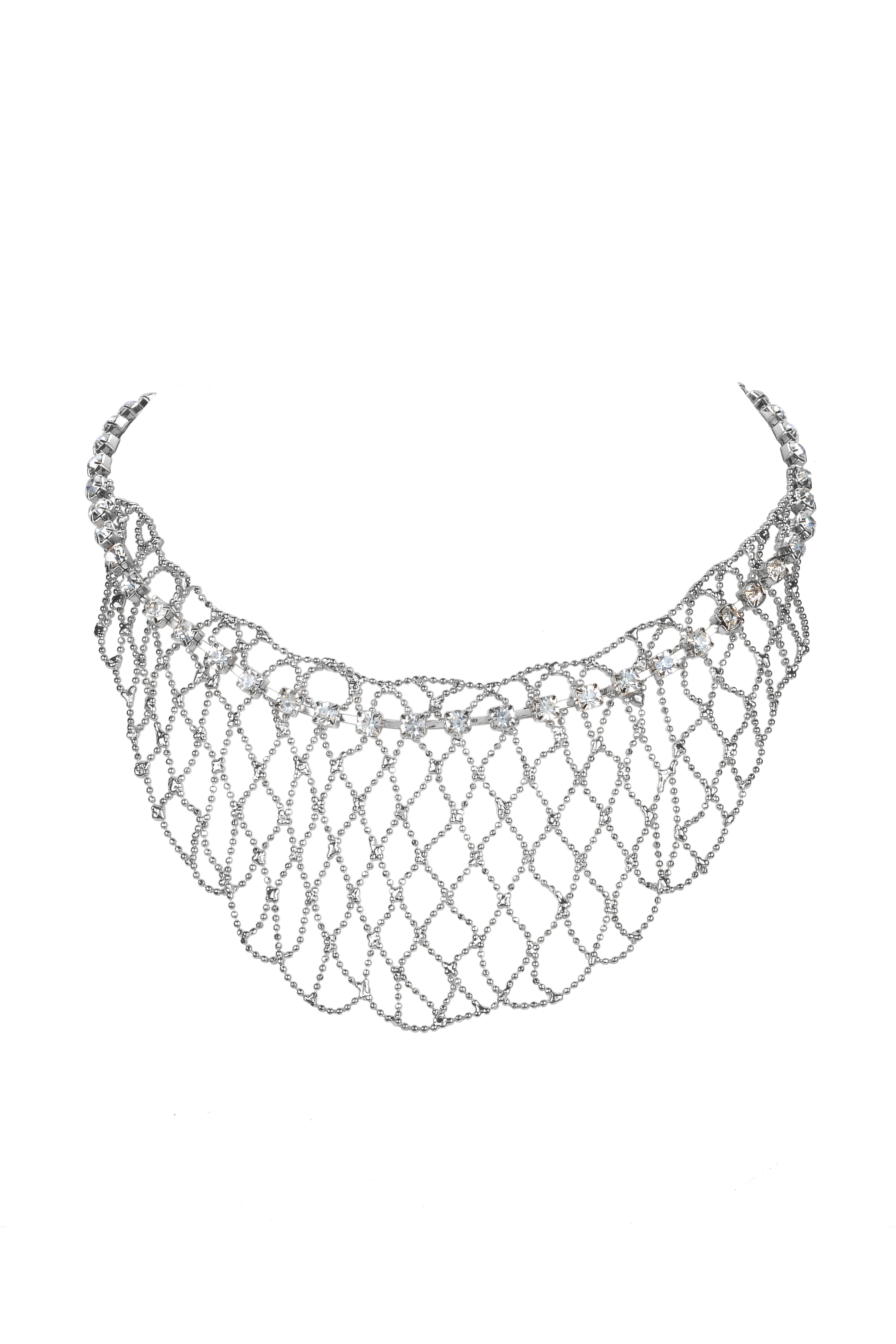 Collar de malla de cristal N2497