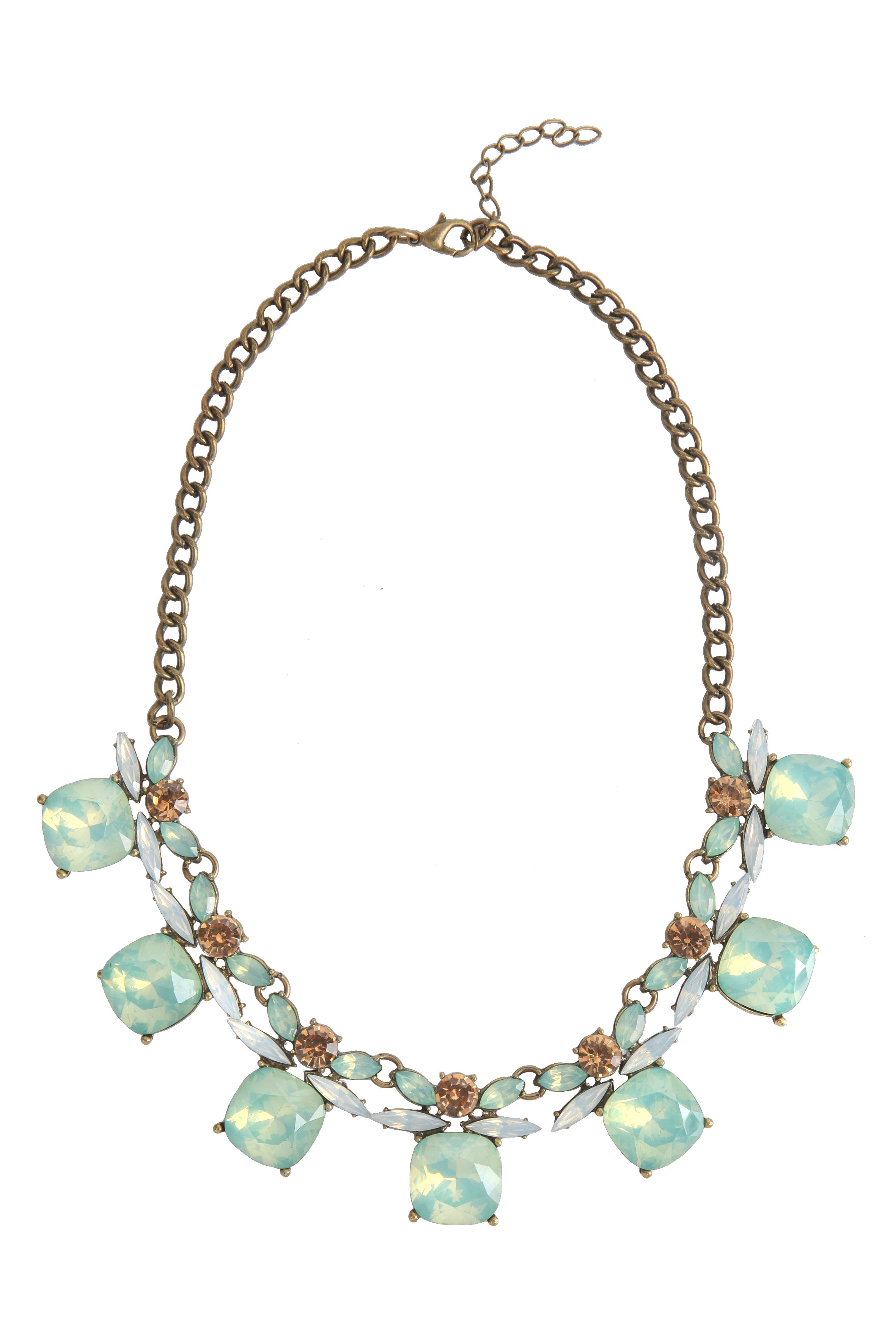 Collares de piedras preciosas de cristal N2504