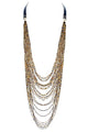 Long Multi-layer Crystal Beaded Necklace N2526