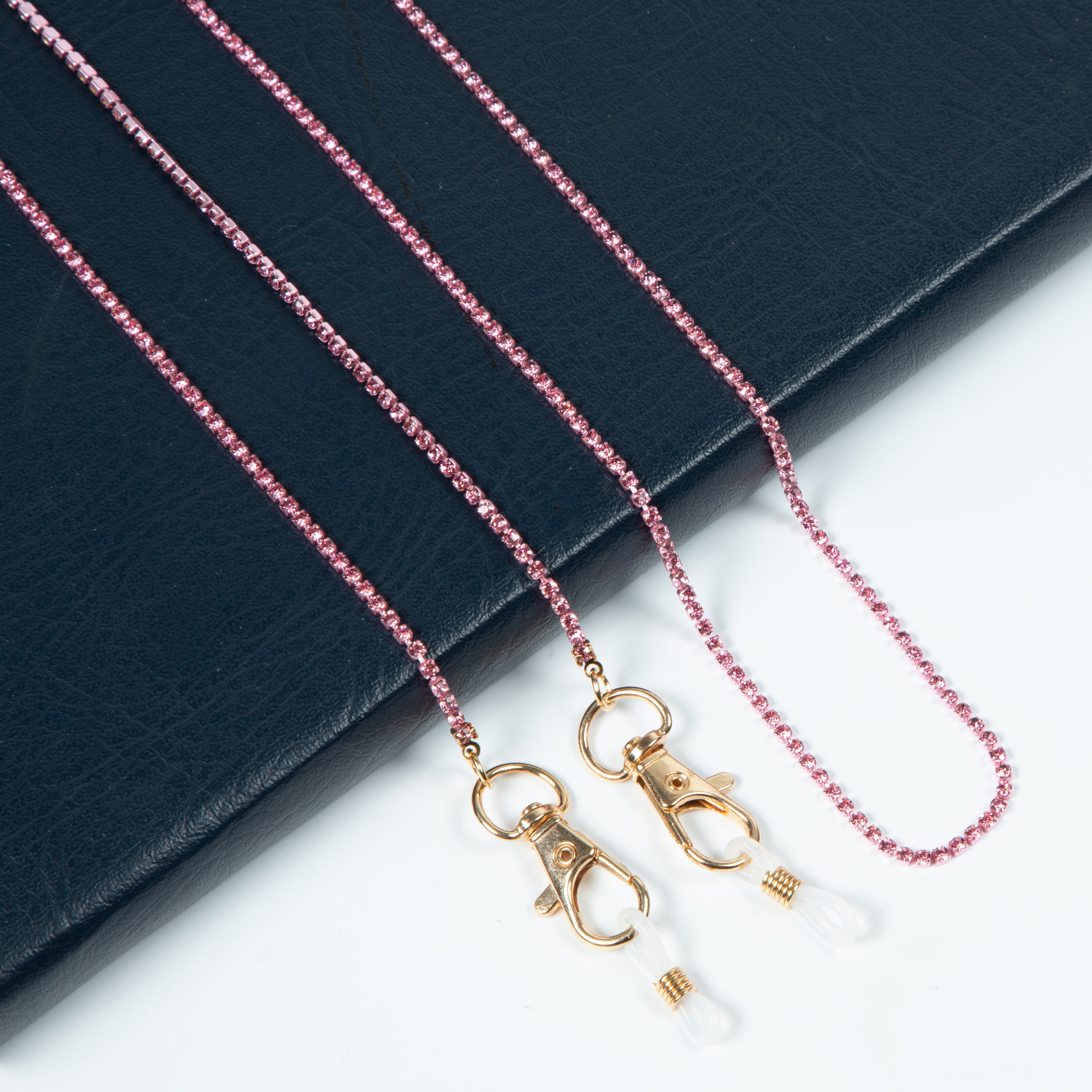 Cadenas de diamantes de imitación, collares para anteojos