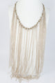 Long Crystal Beaded Tassel Necklace N2564