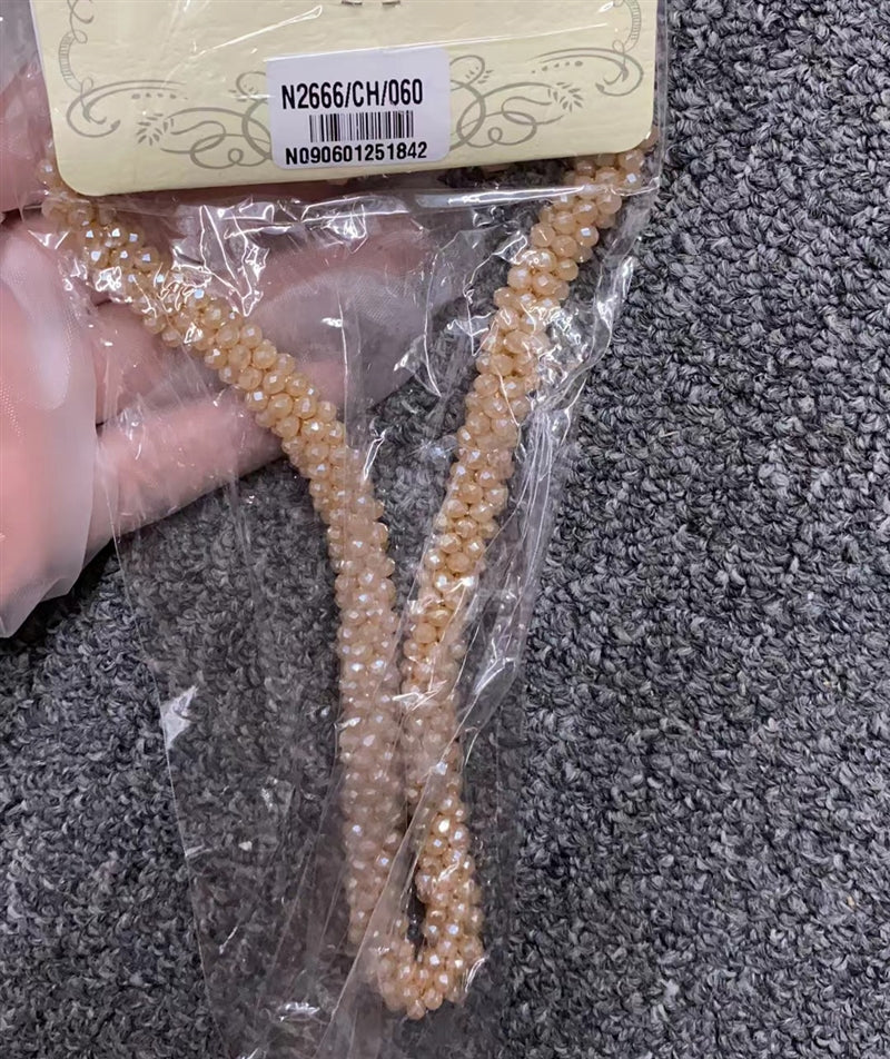 Collar corto de cristal colorido de moda N2666