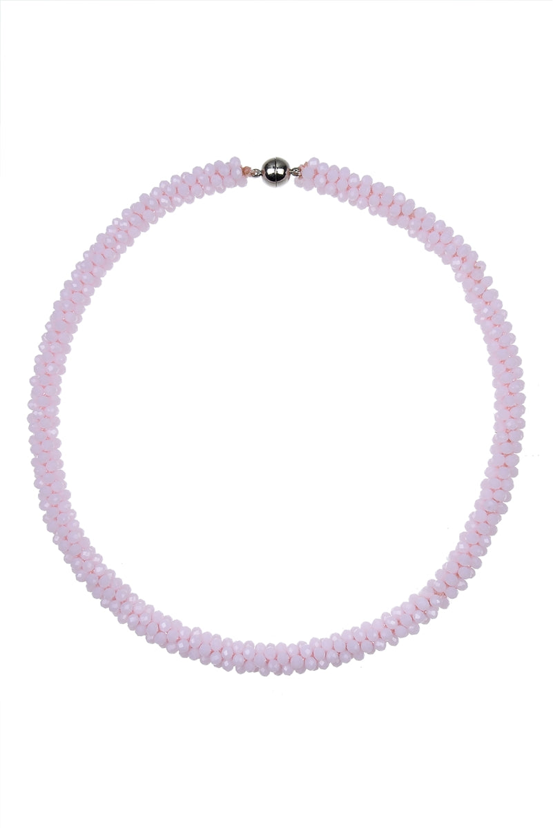 Collar corto de cristal colorido de moda N2666