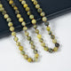 Grass Yellow Japer Bead Long Necklace N2740
