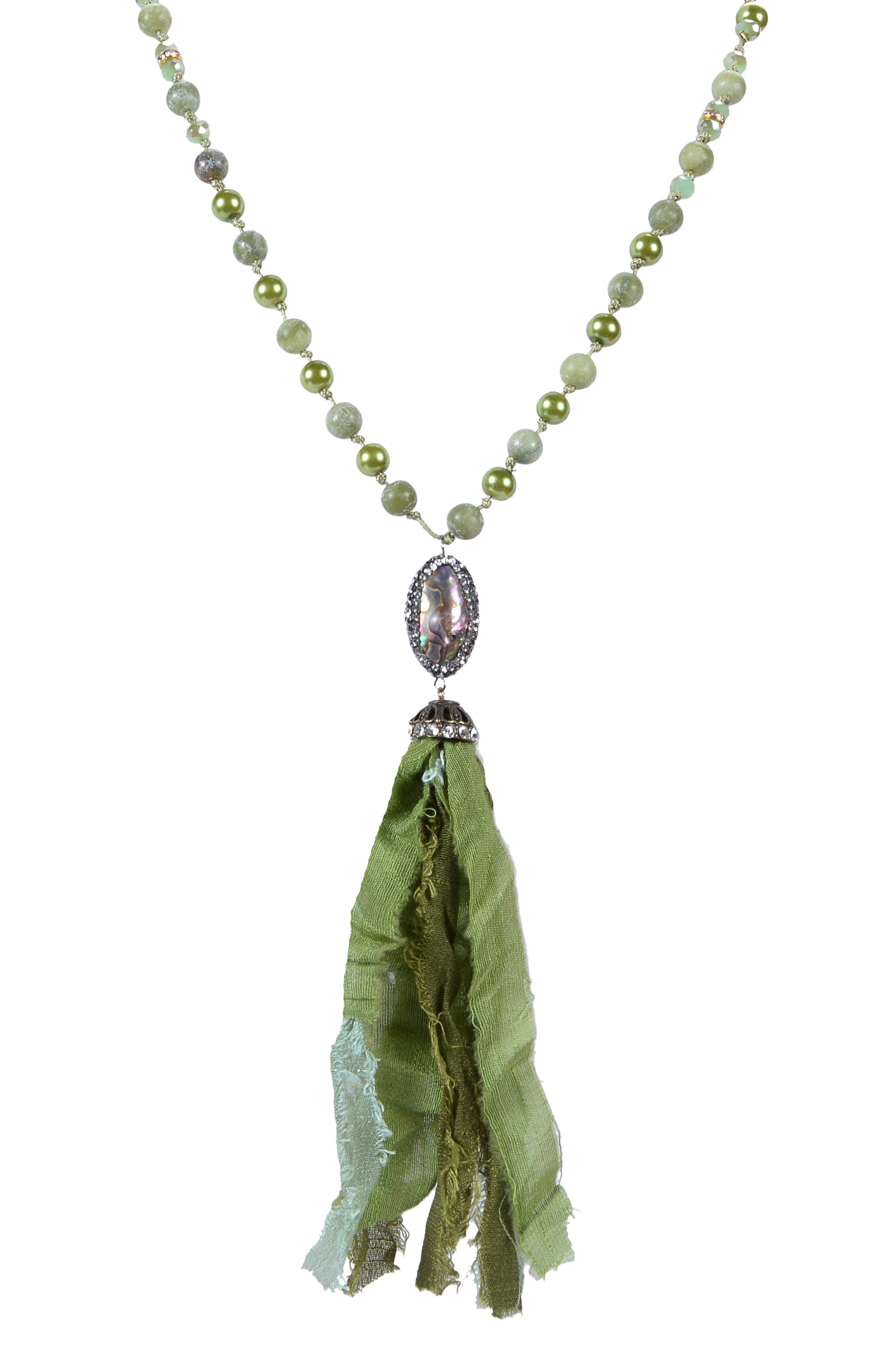 Collares de borlas de cristal de moda N2906