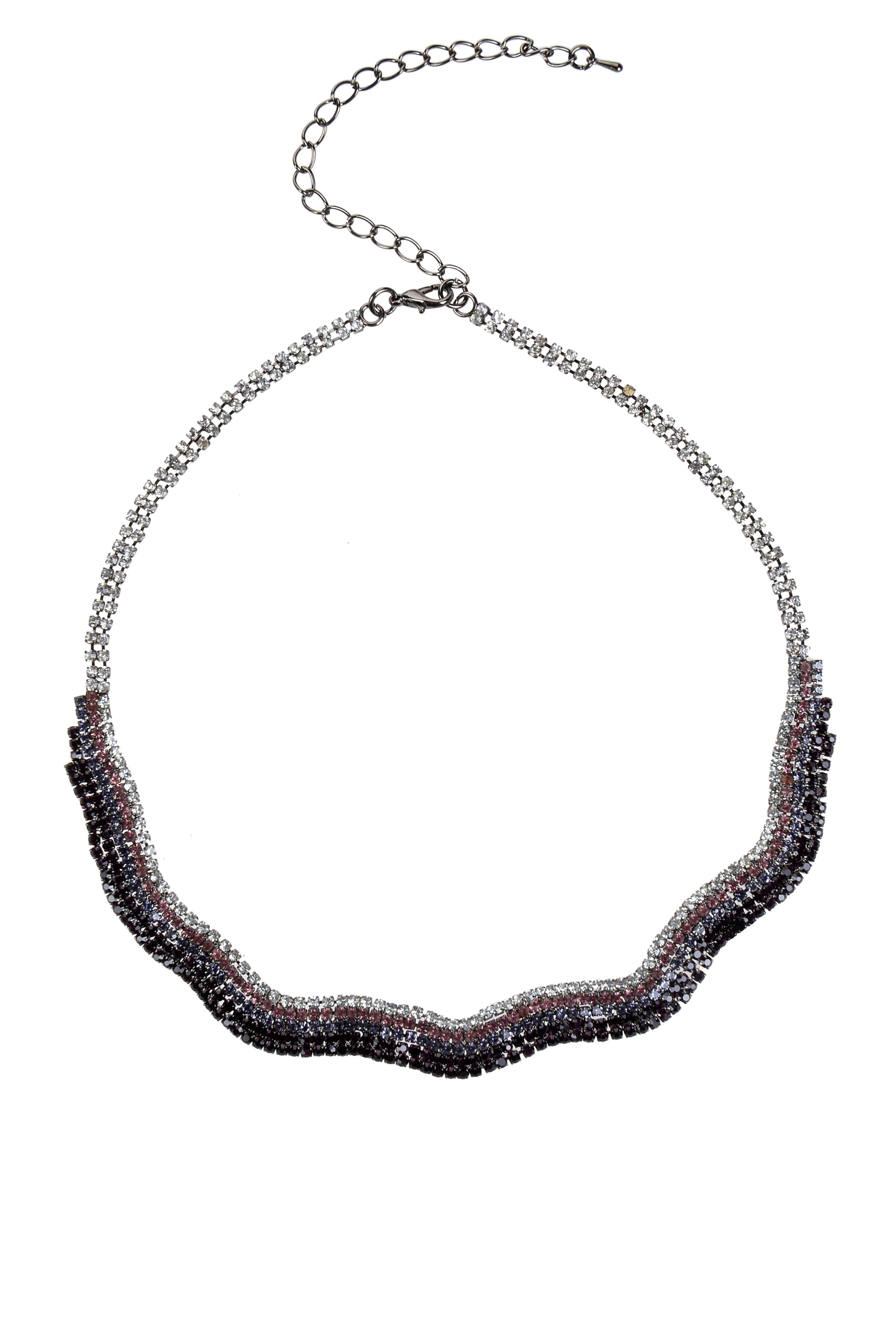 Rhinestone  Crystal Choker Necklaces N2922