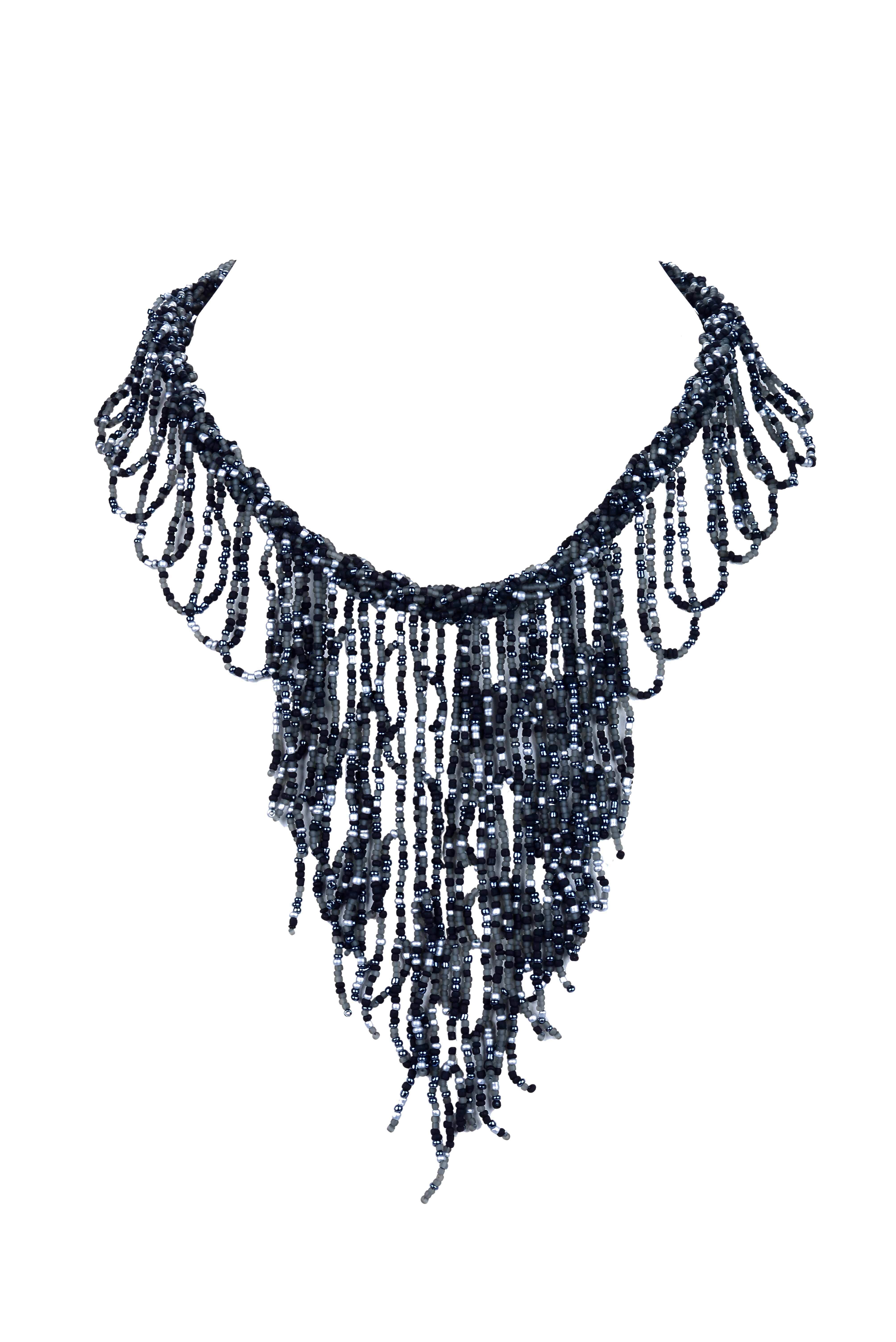 Bohemia Napkin Beads Collar Necklace N2956