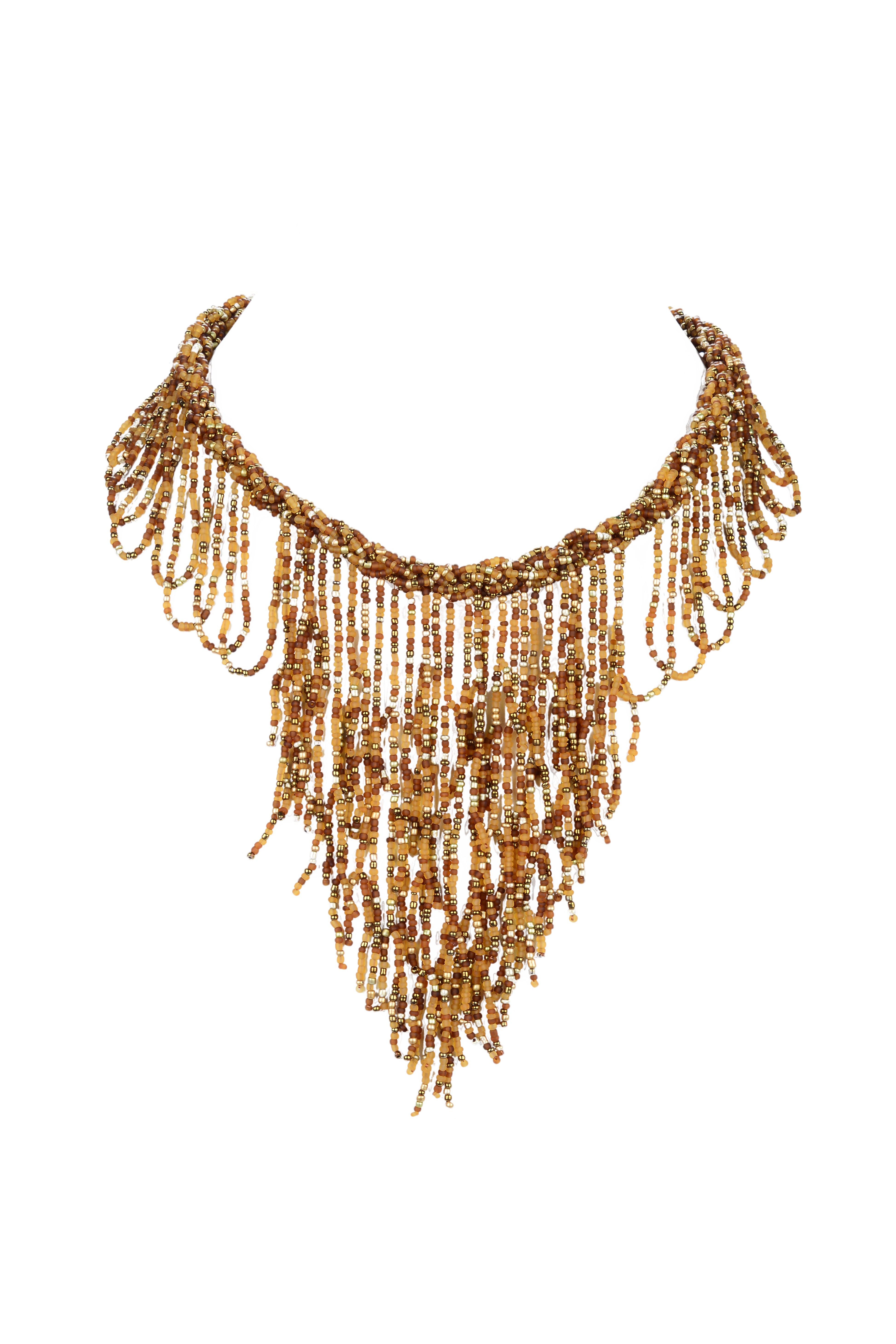 Bohemia Napkin Beads Collar Necklace N2956