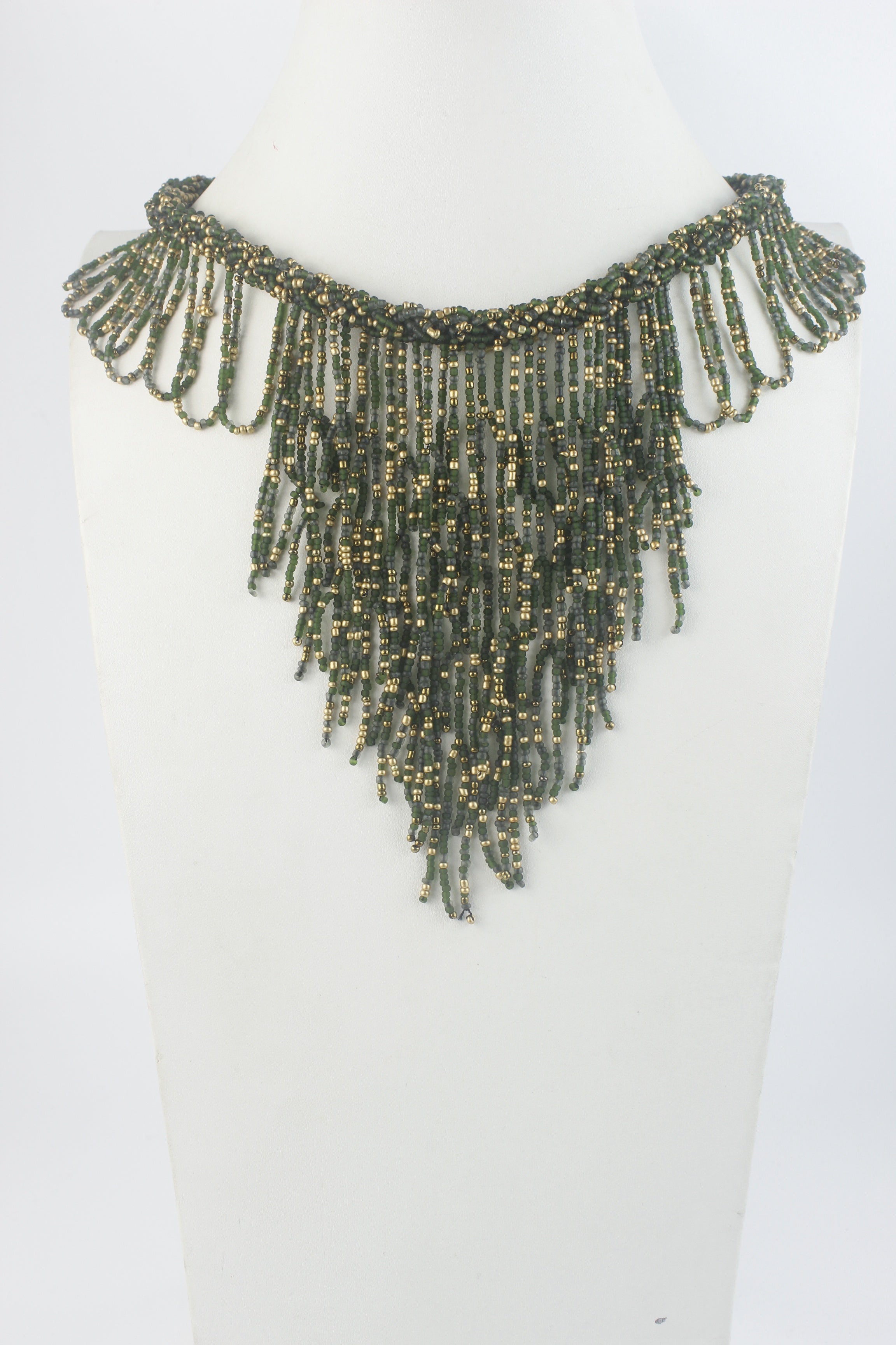 Bohemia Napkin Beads Collar Necklace N2956