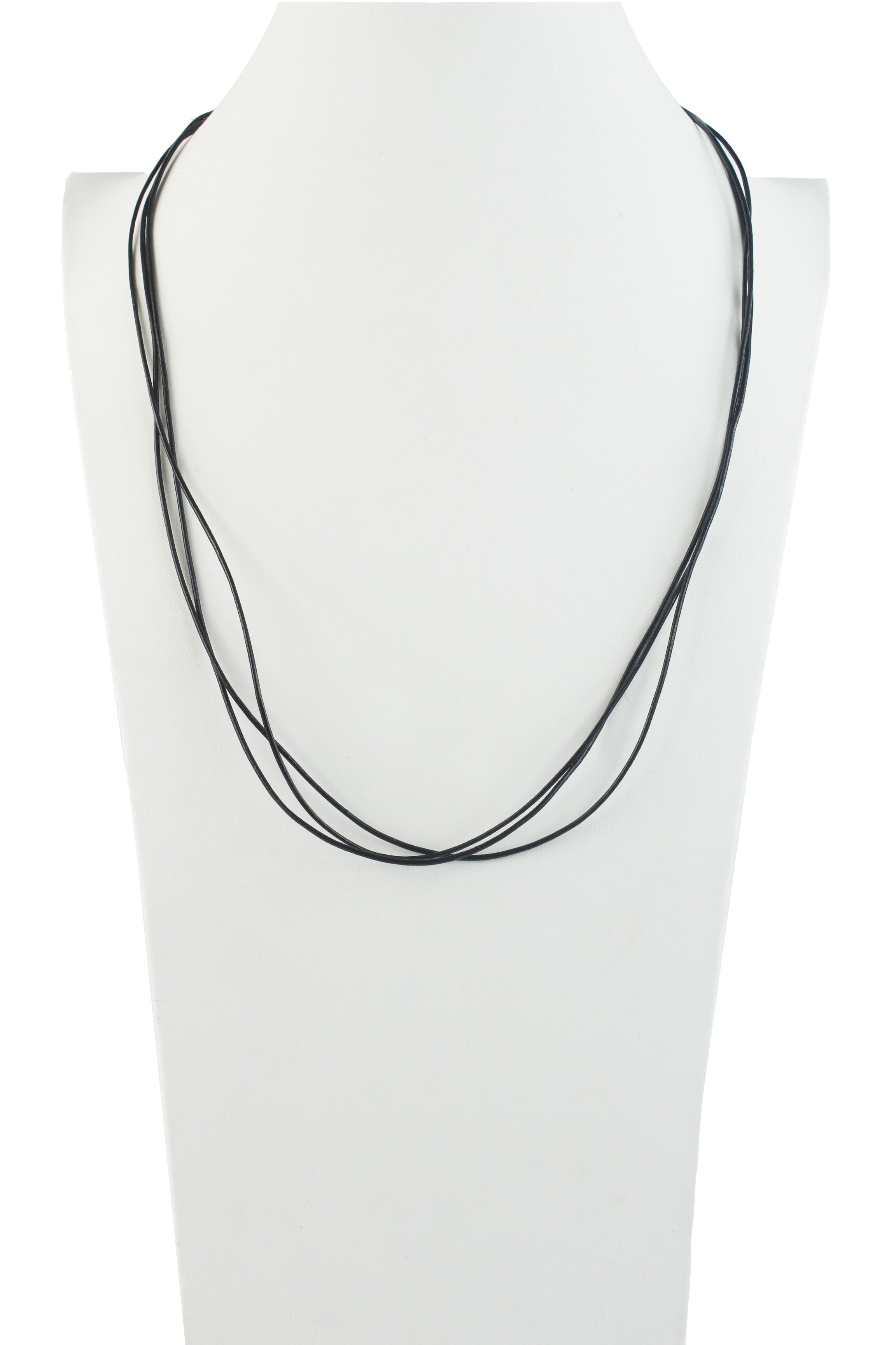 Collar de polipiel negra para colgante N3046