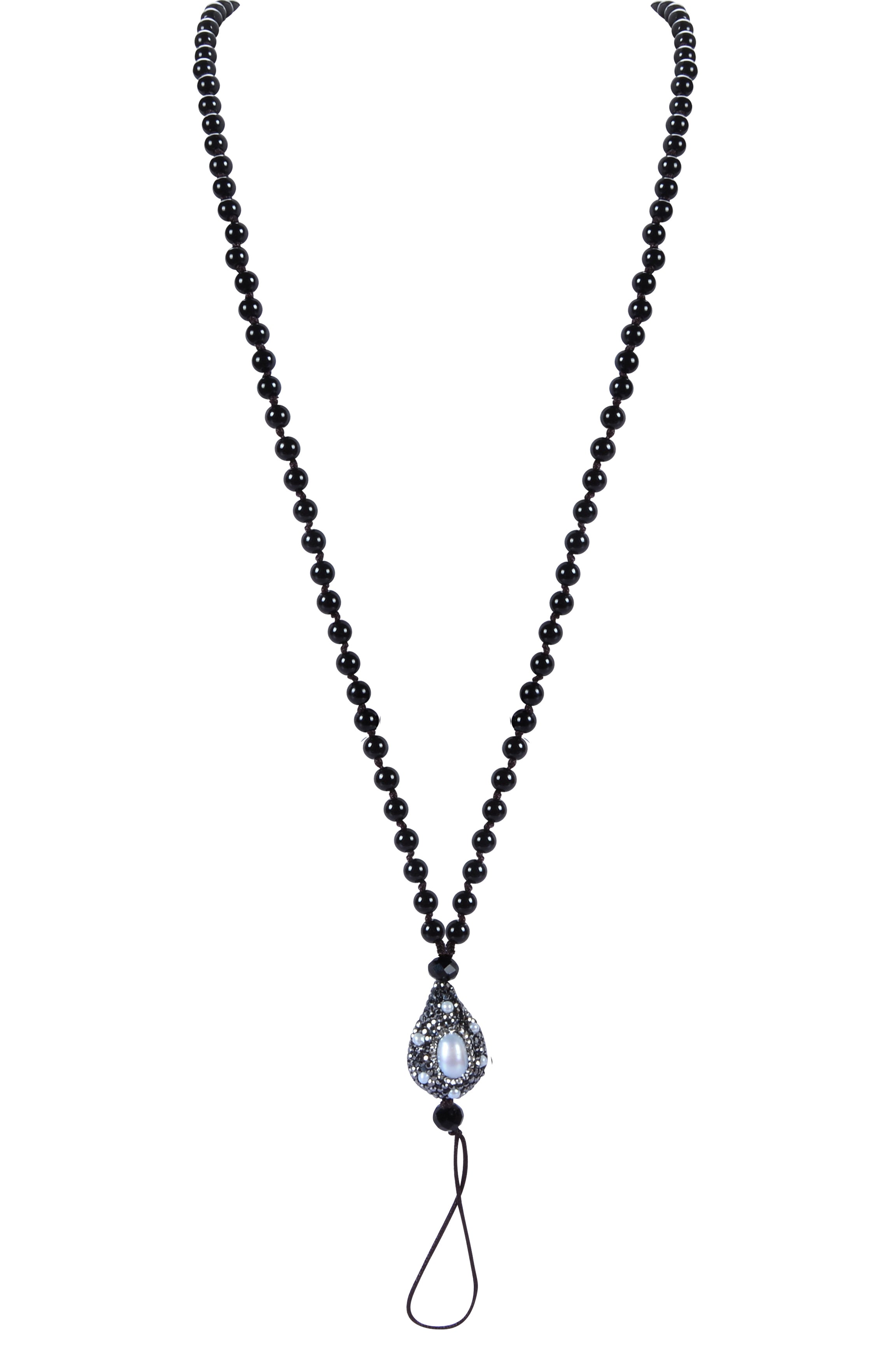 Pearl and Bead Neck Lanyard N3083