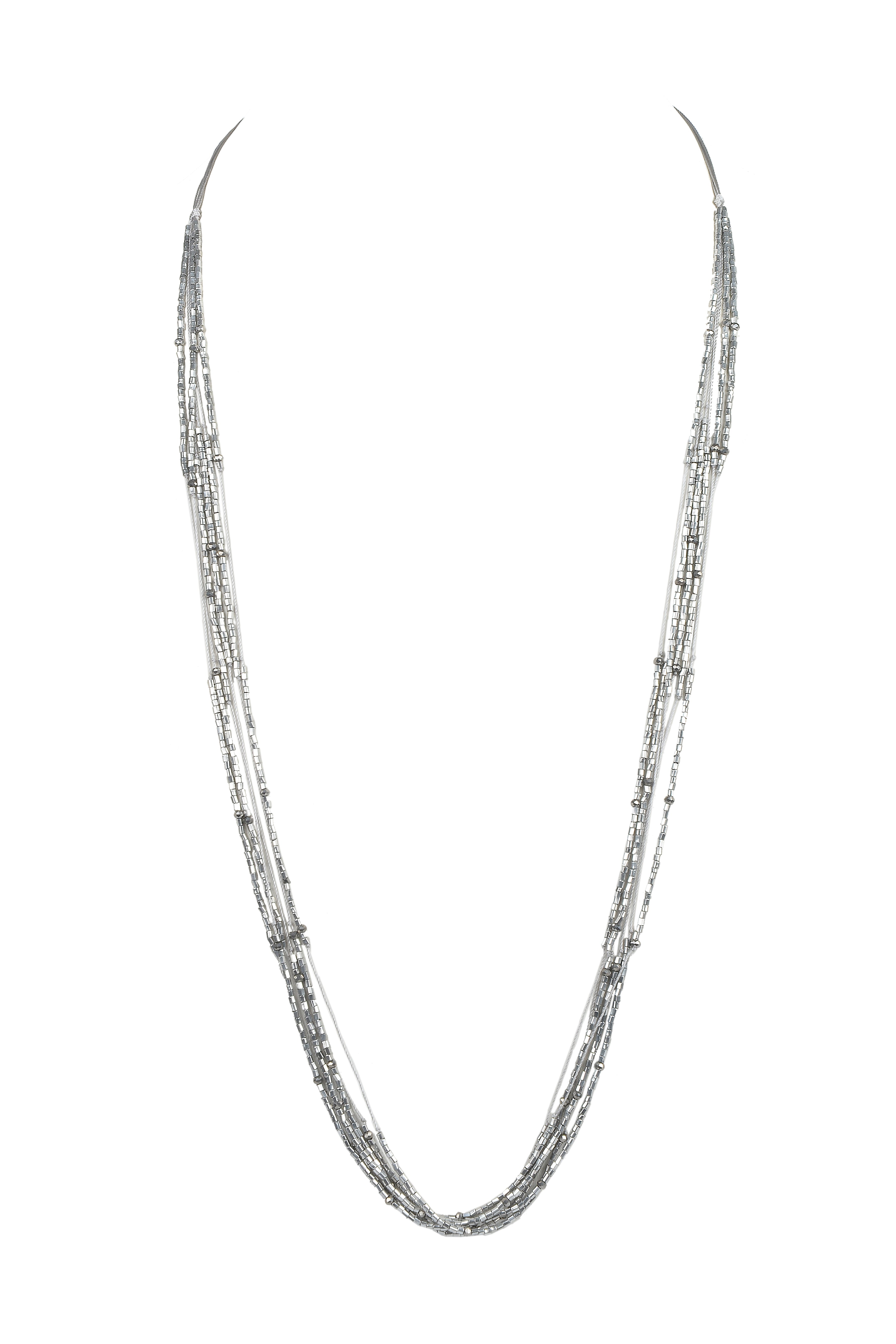 Collares largos con tiras de cuentas pequeñas para mujer N3108