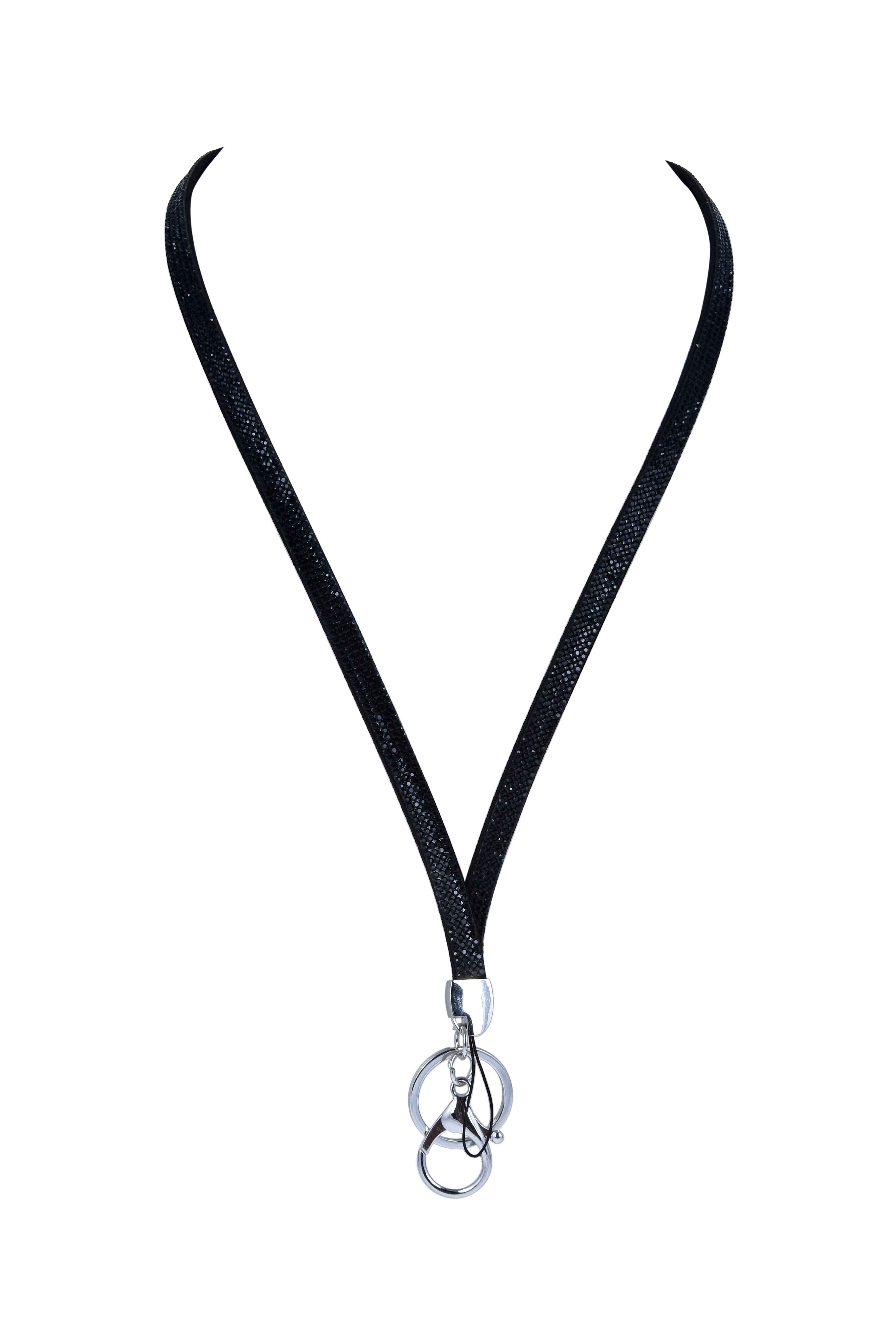 Fashion Women Crystals Key Chain Pendant Necklace