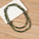 Olive Jade Stone Beaded Necklace N3180