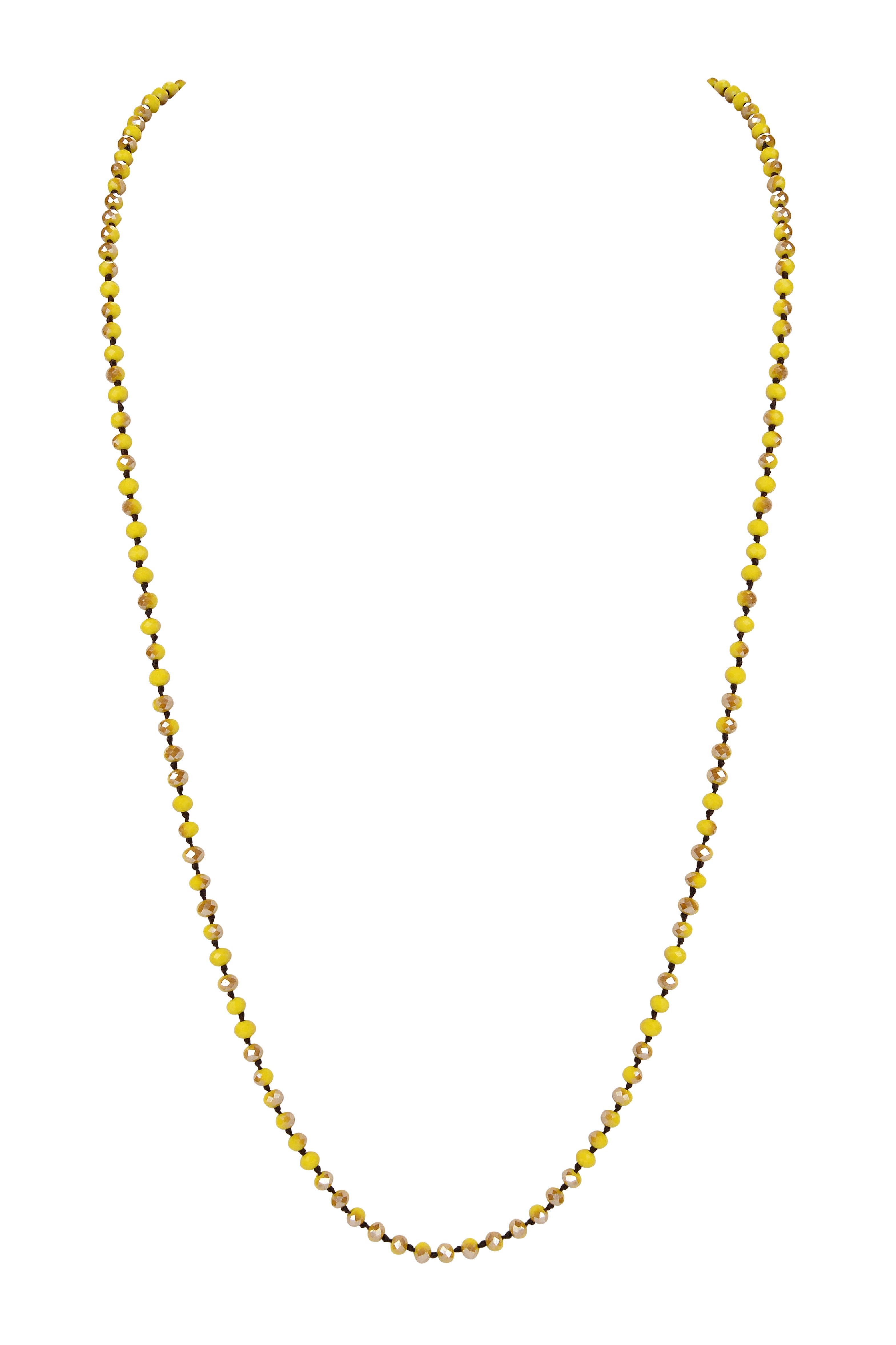 Collar llamativo de cuentas de cristal de 6 mm N3205