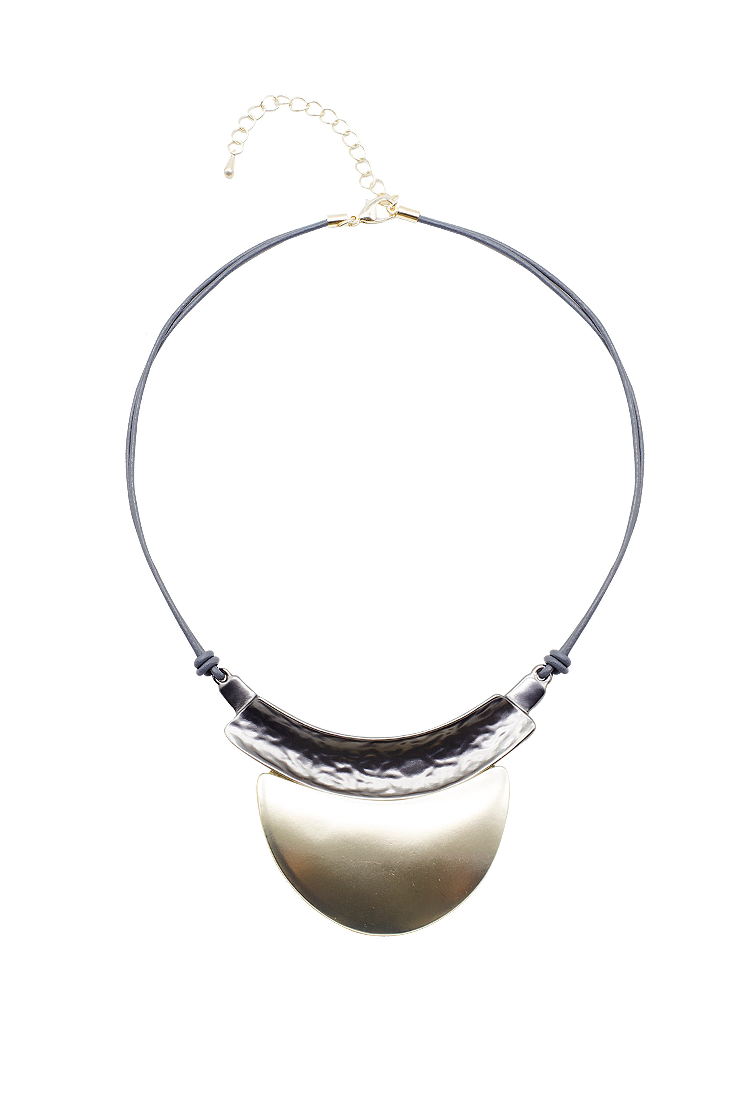 Metal  Pendant LeatheretteNecklaces N3311