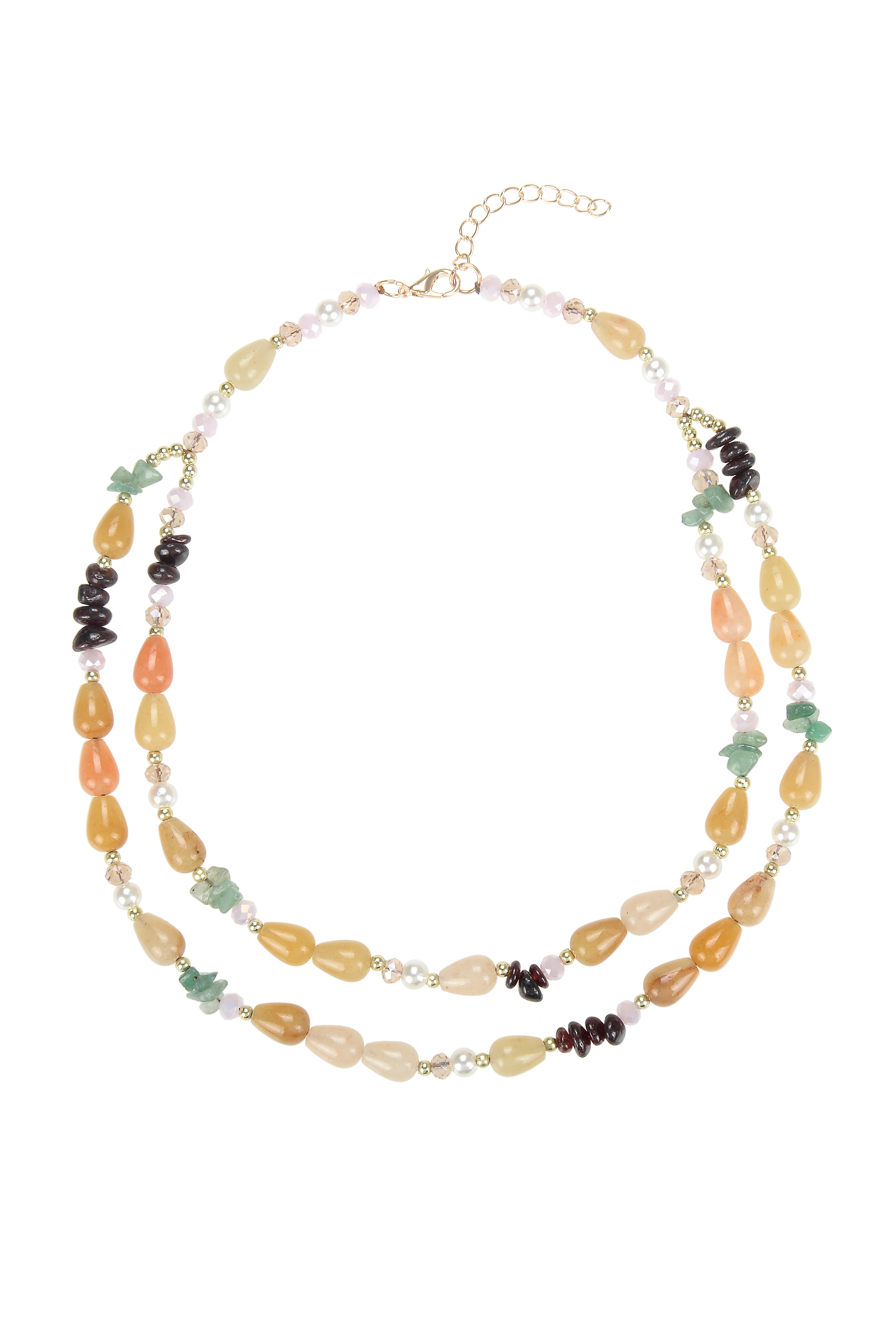 Charming Natural Stone Short Necklaces N3357