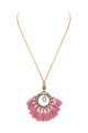 Leatherette Tassel Necklace N3388