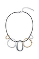 Irregular Circle Metal Necklace N3393