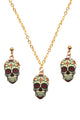 Skull Pendants Necklace Set N3564-SET