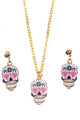 Skull Pendants Necklace Set N3564-SET