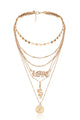Alloy Love Multilayer Necklace N3667