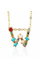 Rhinestone Letter Pendant Necklaces N3754