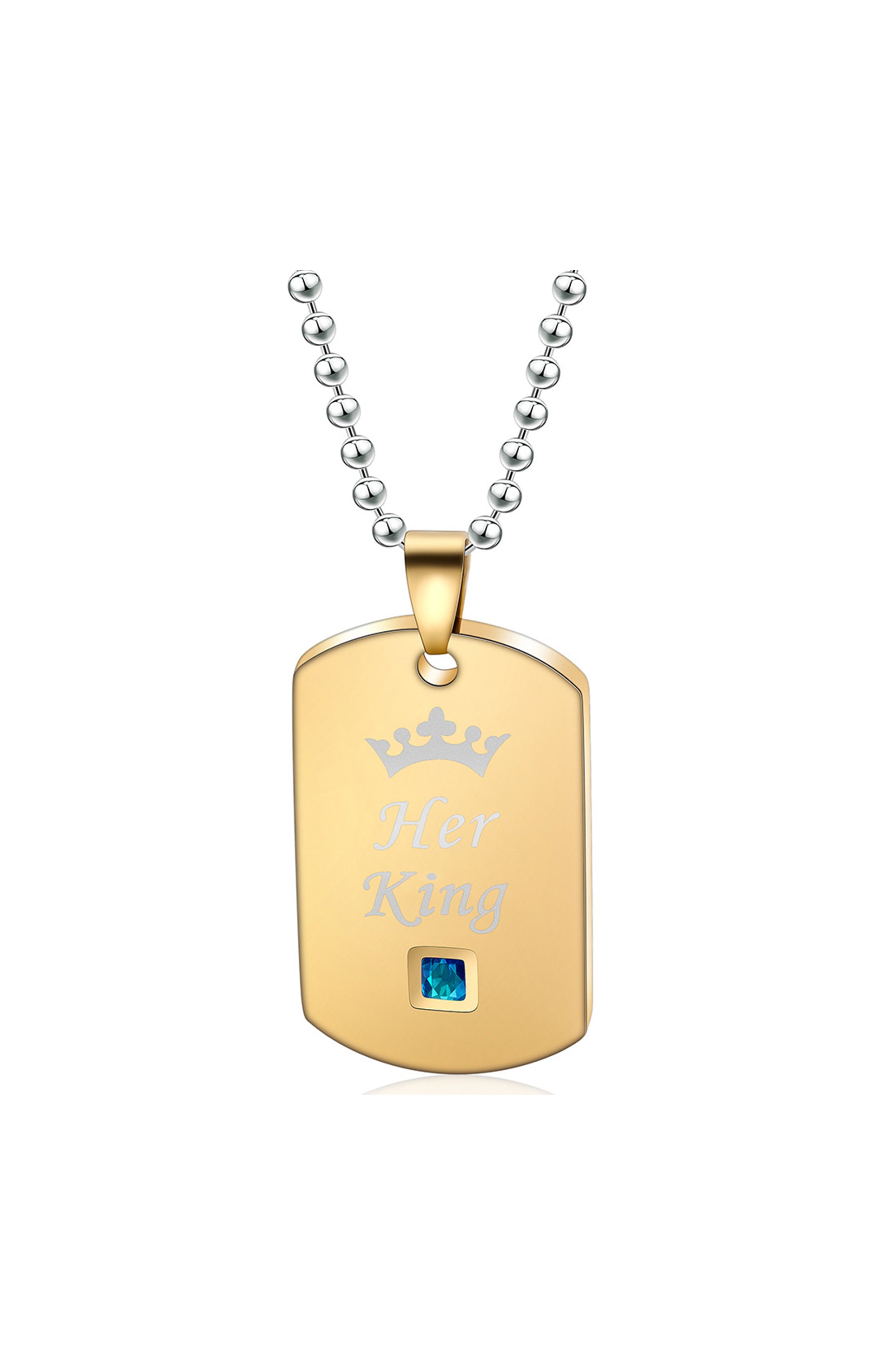 Stainless Steel Shield Kings Necklace N3778