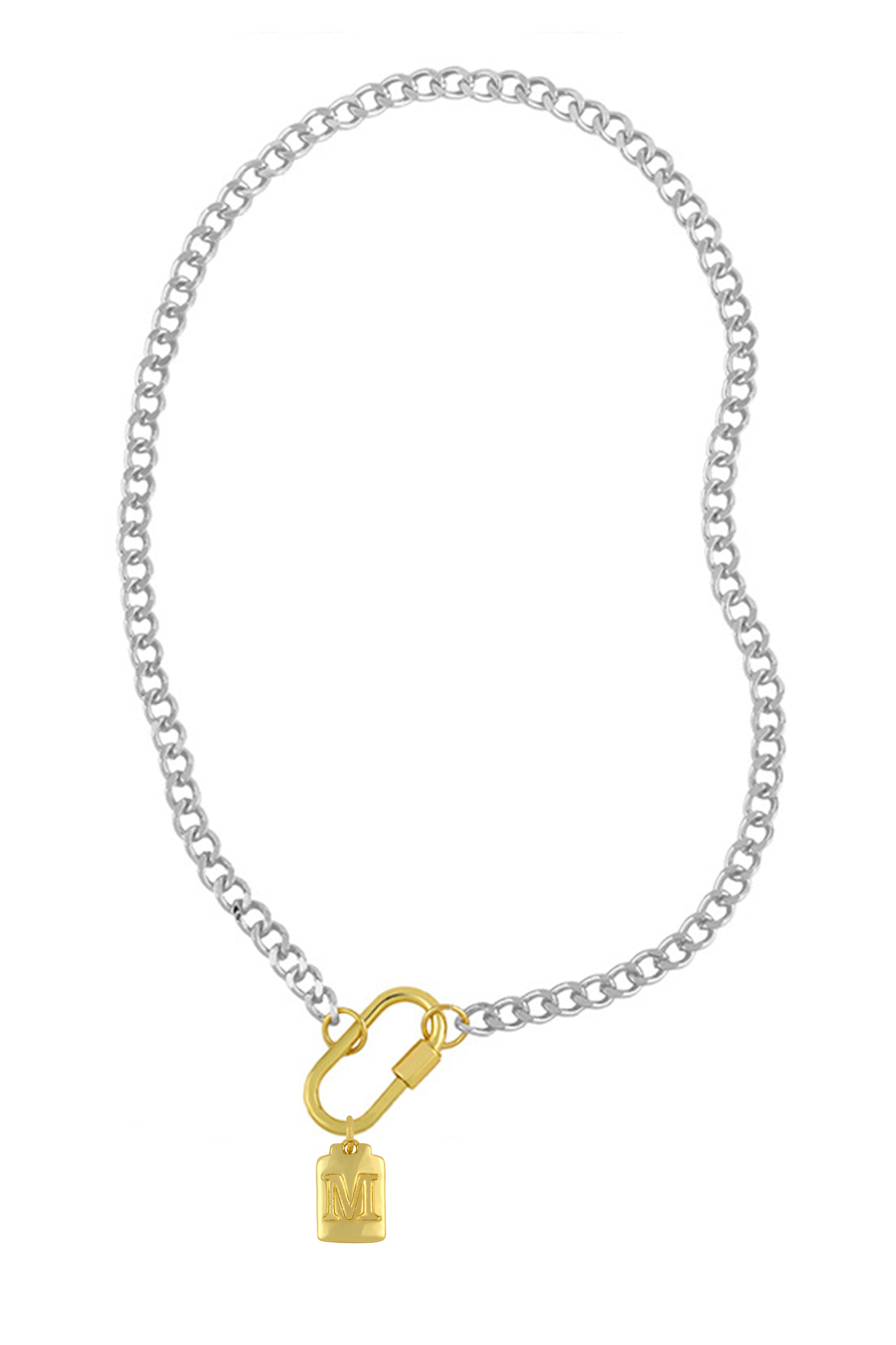 Collares de aleación con colgante de letras N3787