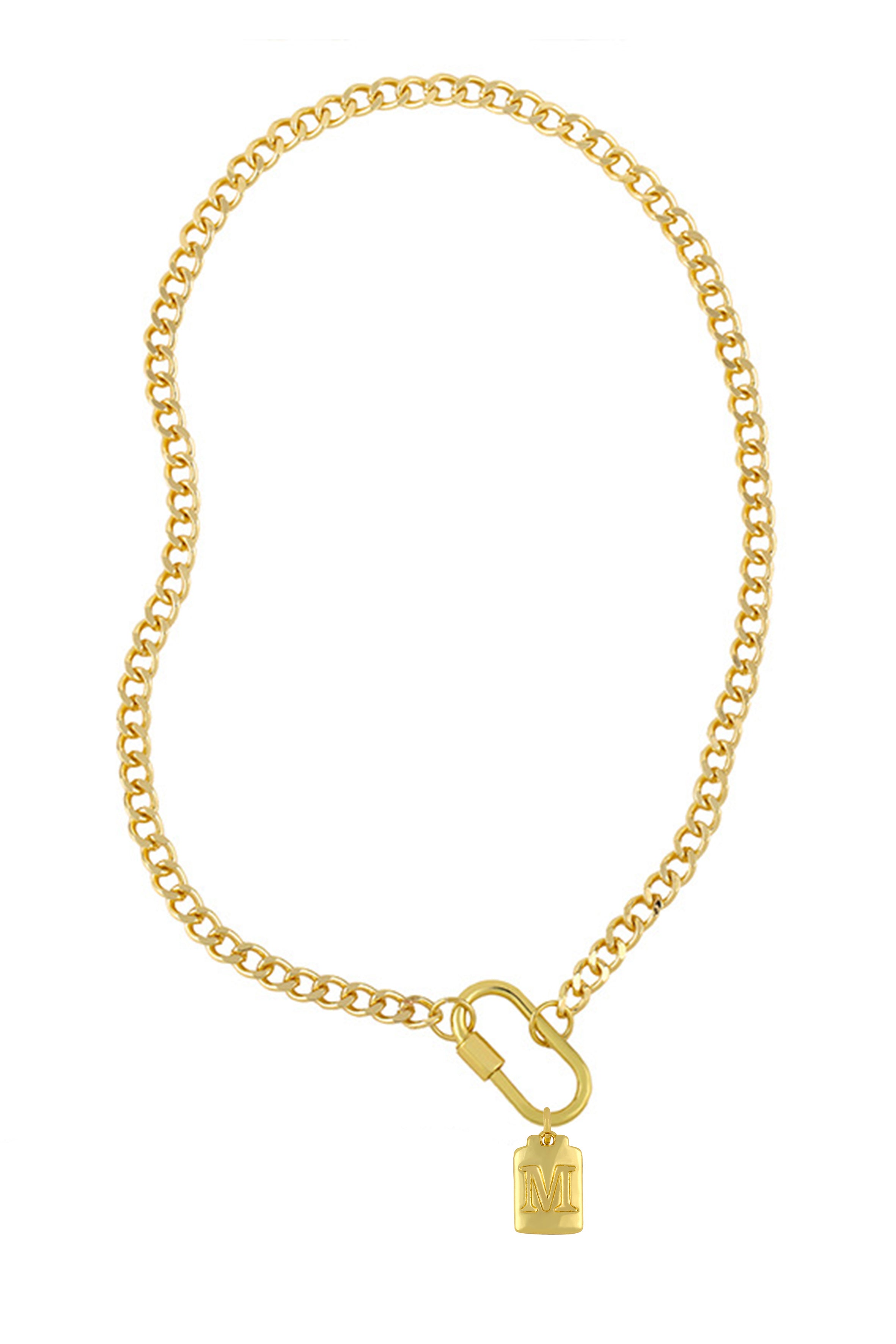 Collares de aleación con colgante de letras N3787