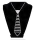 Rhinestone Tie Chain Necklace N3792