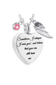 Heart Perfume Bottle Stainless Steel Necklace N3809