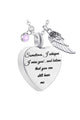 Heart Perfume Bottle Stainless Steel Necklace N3809