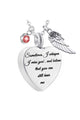 Heart Perfume Bottle Stainless Steel Necklace N3809