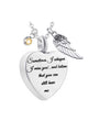 Heart Perfume Bottle Stainless Steel Necklace N3809