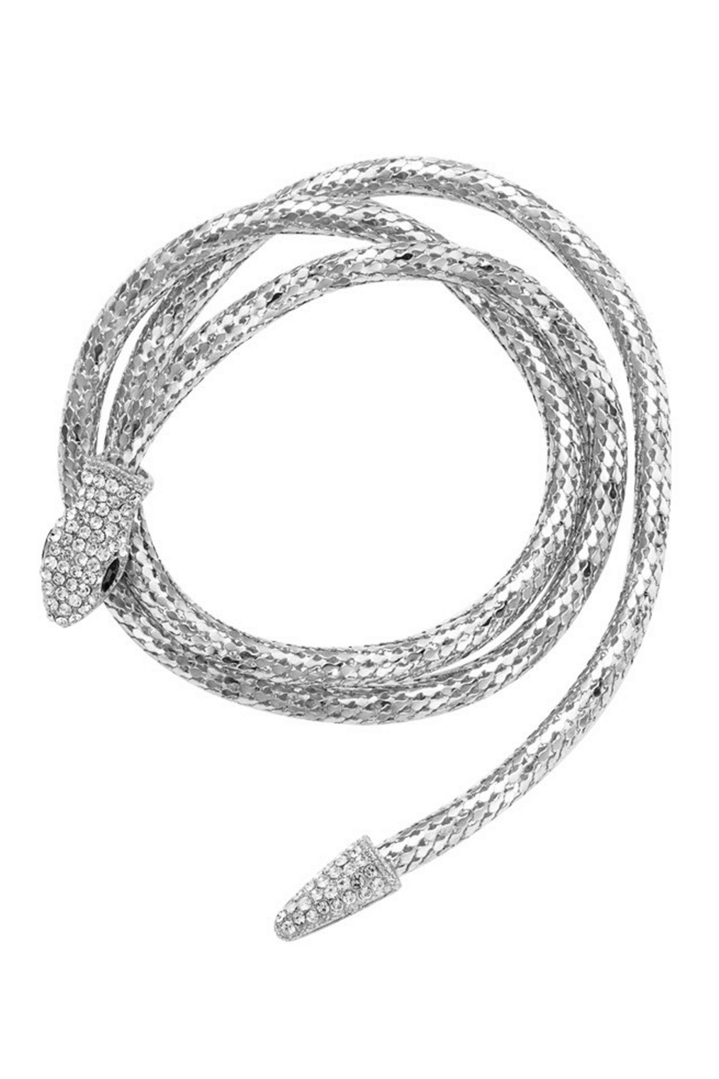 Snake Rhinestone Wrap Necklace N3835