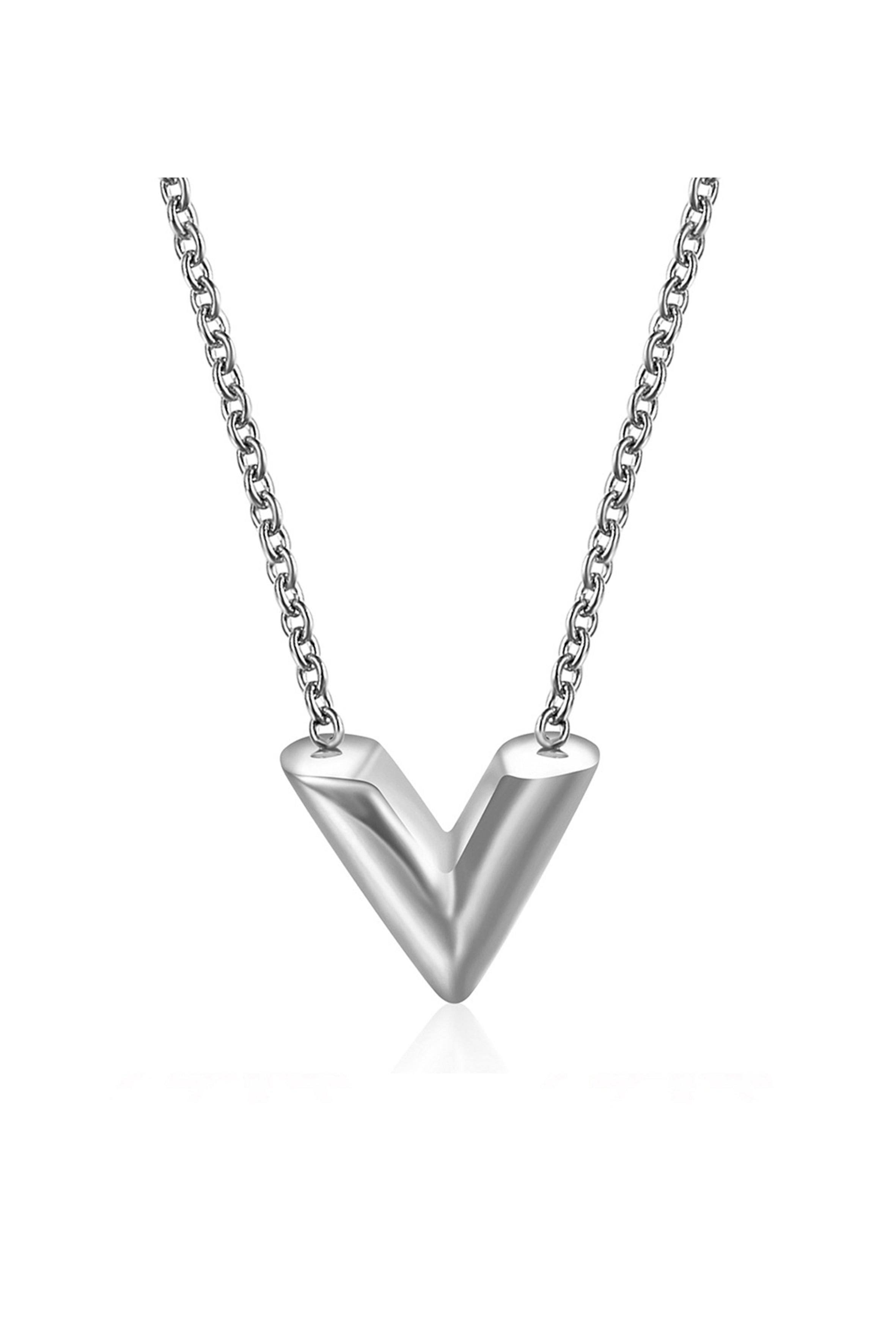V Stainless Steel Necklace N3857