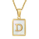 Alphabet Stainless Steel Necklace N3869